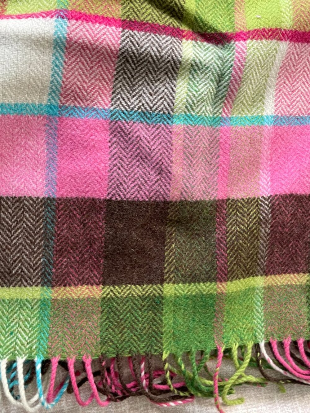 Irish woolen throw from the designer Avoca